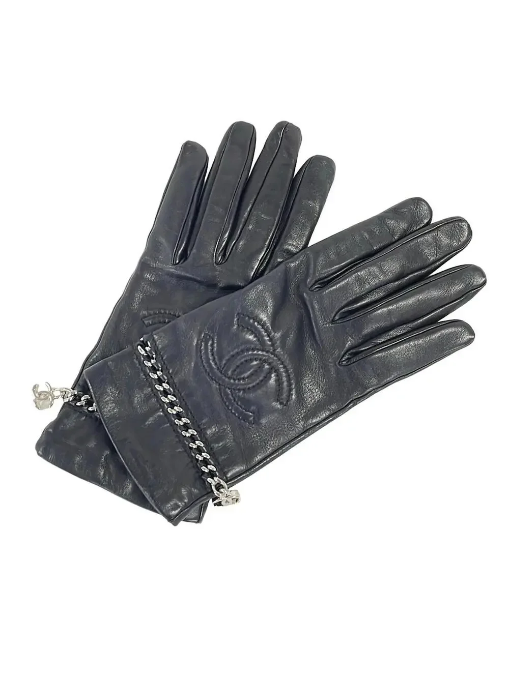 Chanel Black Lambskin Women's Gloves #295529C62B